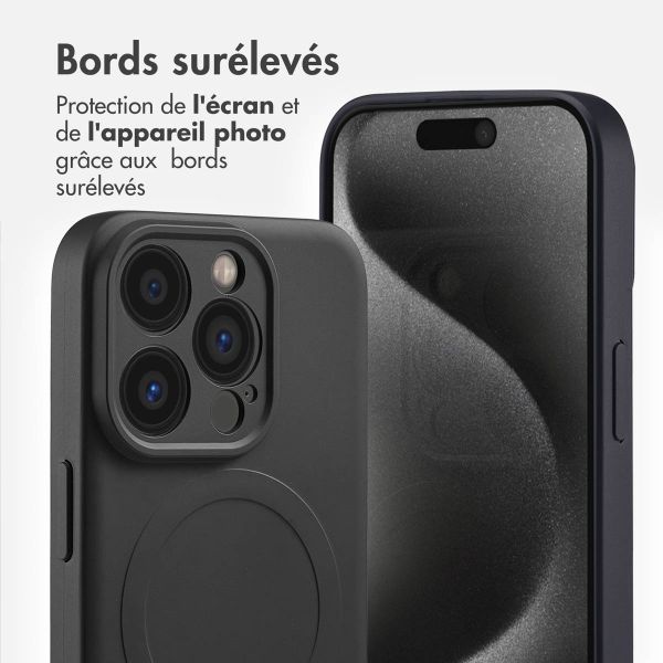 imoshion Coque Couleur avec MagSafe Apple iPhone 15 Pro - Noir