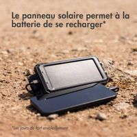 imoshion Solar Powerbank - Batterie externe avec panneau solaire - Charge rapide et fourniture d'énergie - 20.000 mAh - Noir