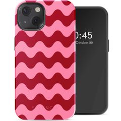 Selencia Coque arrière Vivid Tough avec MagSafe iPhone 13 - Wave Vibes Lipstick