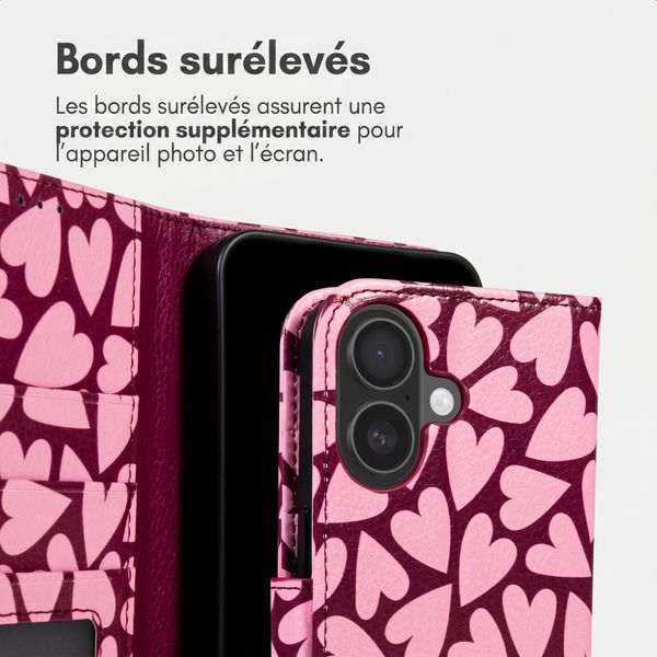 imoshion Étui de télephone portefeuille Design Apple iPhone 17 - Hearty Blush