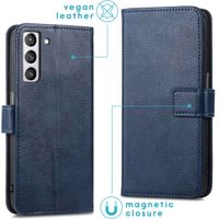 imoshion Étui de télephone portefeuille Samsung Galaxy S21 FE - Bleu foncé