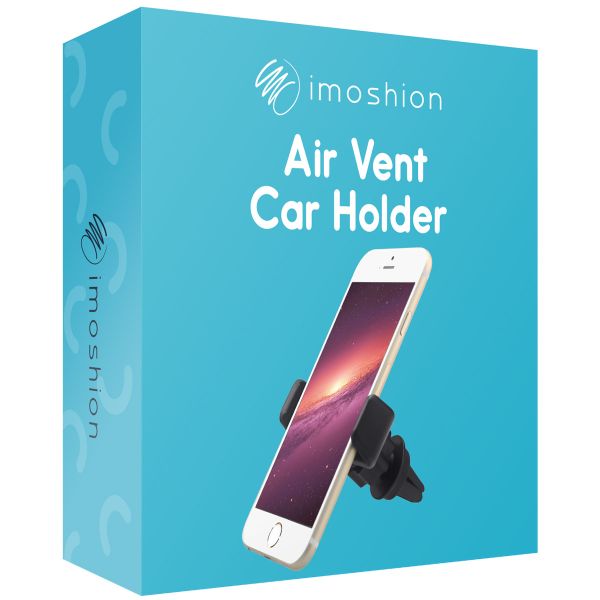 imoshion Support de téléphone pour voiture iPhone 12 Mini - Réglable - Universel - Grille de ventilation - Noir