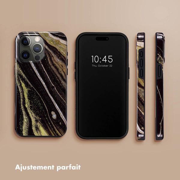 Selencia Coque arrière Vivid Apple iPhone 15 Pro Max - Chic Marble