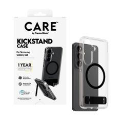 CARE by PanzerGlass Urban Explorer coque arrière MagSafe transparente avec Kickstand Samsung Galaxy S26 - Transparent