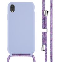 imoshion ﻿Coque en silicone avec cordon Apple iPhone Xr - Violet