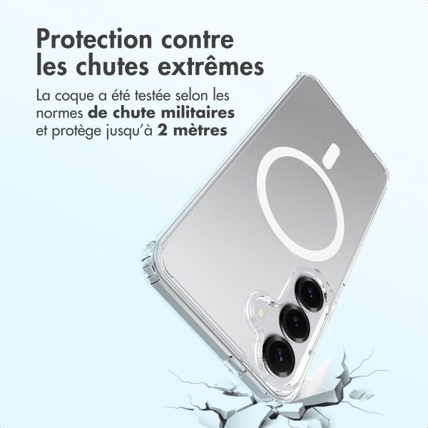 Accezz Coque arrière Xtreme Impact avec MagSafe Samsung Galaxy S25 Plus - Transparent