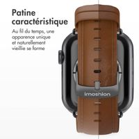 imoshion Bracelet Classic en cuir Apple Watch Series 1 t/m 9 / SE (38/40/41 mm) | Series 10 / 11 (42 mm) - Marron