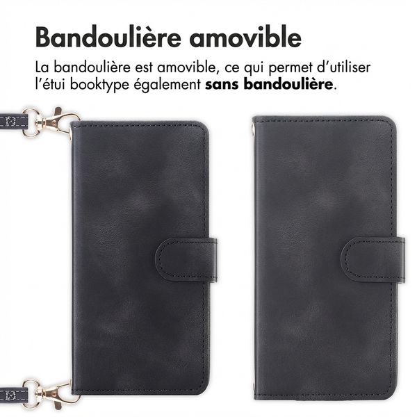 imoshion Etui de télephone portefeuille avec cordon Apple iPhone 17e / 16e - Noir