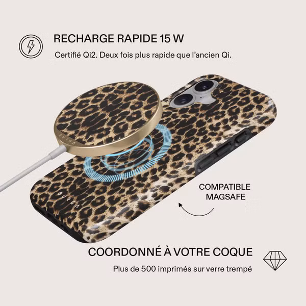 Burga Chargeur magnétique sans fil - MagSafe et Qi2 - Player / Gold