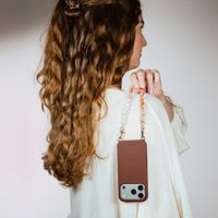 Selencia Coque arrière Rivièra avec MagSafe avec crochets amovibles iPhone 12 / 12 Pro - Choco Brown