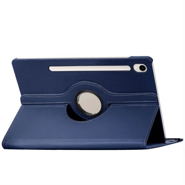 imoshion Coque tablette rotatif à 360° Samsung Galaxy Tab S9 11.0 pouces / Tab S9 FE 10.9 pouces - Bleu foncé