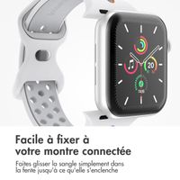 imoshion Bracelet sport⁺ Apple Watch Series 1 á 9 / SE (38/40/41 mm) | Series 10 / 11 (42 mm) - Taille S/M - White Rainbow