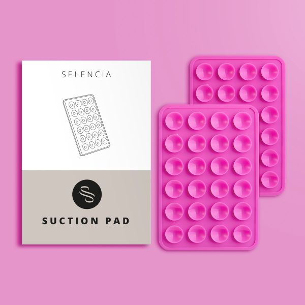 Selencia Pack de 2 Supports de téléphone à ventouse - Rose