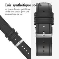 imoshion Bracelet en cuir moderne - Connexion universelle 20 mm - Noir