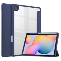 imoshion Coque tablette rigide Trifold Samsung Galaxy Tab S6 Lite (2020/2022/2024) - Bleu foncé