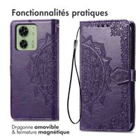imoshion Etui de télephone Mandala Motorola Edge 40 - Violet