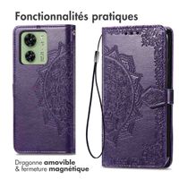 imoshion Etui de téléphone portefeuille Mandala Motorolo Edge 40 - Violet