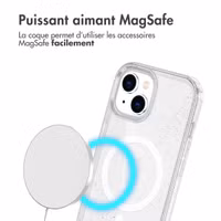 imoshion Coque Pailletée avec MagSafe Apple iPhone 15 - Paillettes Transparent
