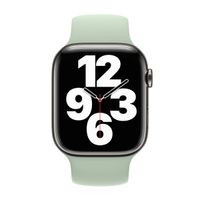 Apple Bracelet Boucle unique en Silicone Apple Watch | 38/40/41/42 mm - Taille 7 - Mineral Green