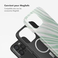Selencia Coque arrière Vivid avec MagSafe Apple iPhone 15 Pro - Nature Grayed Jade