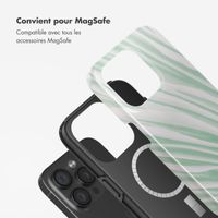 Selencia Coque arrière Vivid Tough avec MagSafe iPhone 15 Pro - Nature Grayed Jade