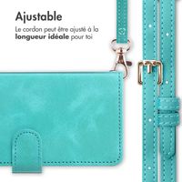 imoshion Etui de téléphone portefeuille avec cordon Samsung Galaxy S25 - Turquoise