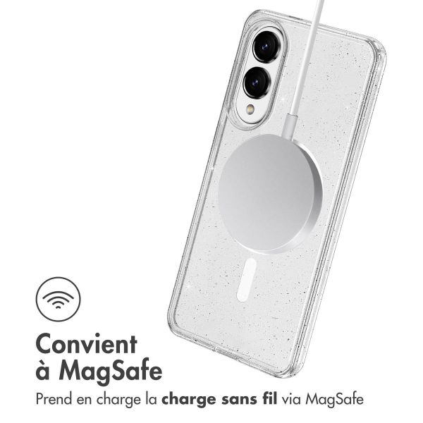 imoshion Coque Pailletée avec MagSafe Samsung Galaxy S25 Edge - Transparent