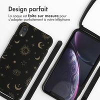 imoshion Coque design en silicone avec cordon iPhone Xr - Sky Black