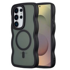 Selencia Coque arrière Wavy avec MagSafe Samsung Galaxy S25 Ultra - Noir