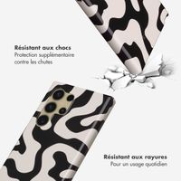 Selencia Coque arrière Vivid Samsung Galaxy S24 Ultra - Art Wave Black