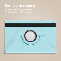 imoshion Coque tablette rotatif à 360° Samsung Galaxy Tab A9 8.7 pouces - Bleu clair