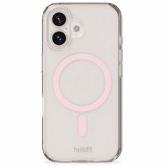 Holdit Coque MagSafe iPhone 16 Plus - Rose / Transparent