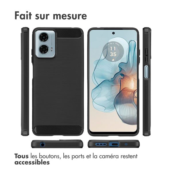 imoshion Coque Brushed Motorola Moto G24 Power - Noir