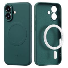 imoshion Coque Couleur avec MagSafe iPhone 16 - Vert foncé