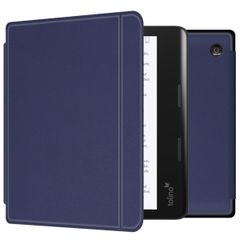 imoshion Étui de liseuse portefeuille Slim Hard Kobo Sage / Tolino Epos 3 - Bleu foncé