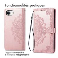 imoshion Etui de télephone Mandala Apple iPhone 16e - Rose Doré