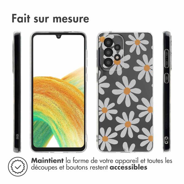 imoshion Coque Design Samsung Galaxy A33 - Daisy Flower