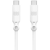 Just Green USB-C vers USB-C - Recyclable - 3A - 1.2 mètres - Blanc 