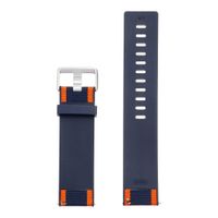 Fitbit Bracelet Woven Fitbit Versa / Versa 2 / Versa Lite - Taille L - Navy / Orange