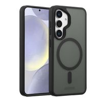 Accezz Coque Givrée Robuste avec MagSafe Samsung Galaxy S25 Plus - Noir