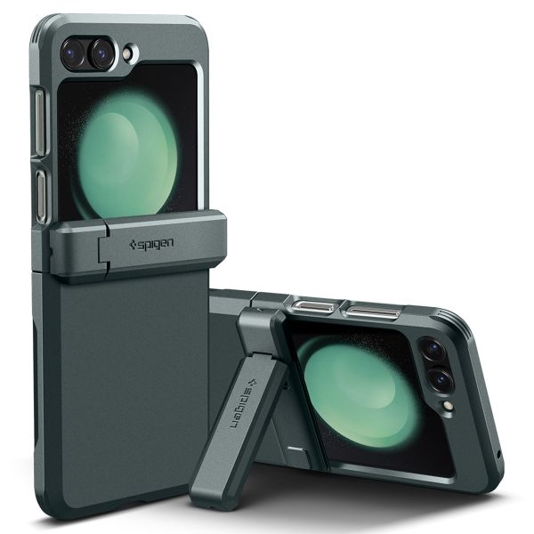 Spigen Coque Tough Armor Pro Samsung Galaxy Z Flip 5 - Abyss Green