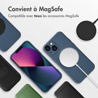 imoshion Coque Couleur avec MagSafe iPhone 13 Mini - Bleu foncé