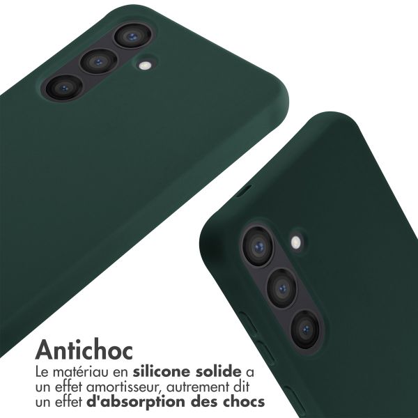 imoshion Coque en silicone avec cordon Samsung Galaxy S24 - Vert foncé