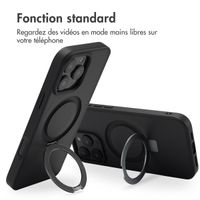 Accezz Coque Ring Stand avec MagSafe Apple iPhone 16 Pro Max - Noir