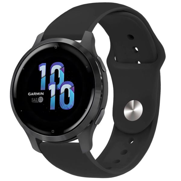 imoshion Bracelet Sport en silicone - Connexion universelle de 22 mm - Noir