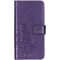Etui de téléphone Fleurs de Trèfle Huawei Y6 (2019) - Violet