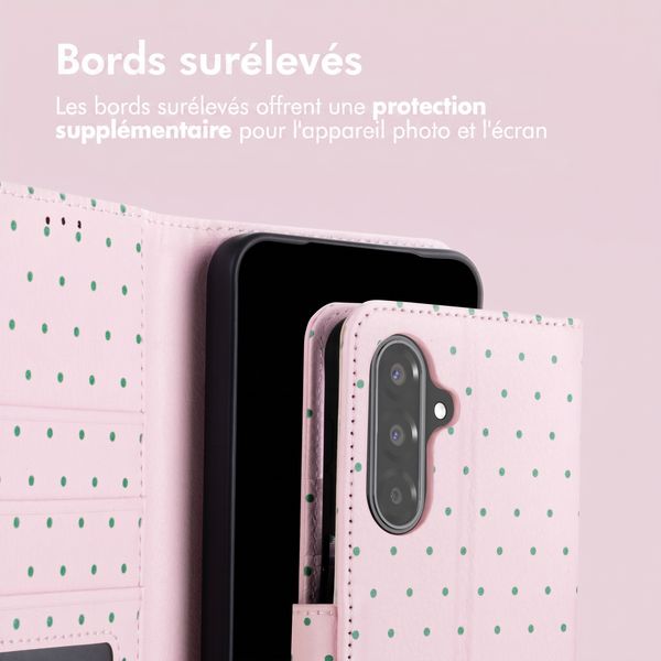imoshion Étui de télephone portefeuille Design Samsung Galaxy A57 (5G) - Happy Dots