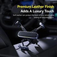 Baseus Support de téléphone UltraControl Gravity pour voiture - Universel - Grille de ventilation - Space Grey