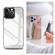 Selencia Coque Mirror iPhone 15 Pro Max - Coque avec miroir - Argent