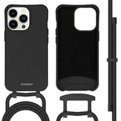 imoshion Coque de couleur avec cordon amovible Apple iPhone 13 Pro - Noir